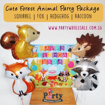 Cute Forest Animal Balloons Singapore Party Wholesale Centre Wow Lets Have Fun